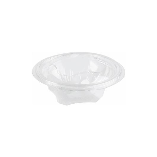 DIAMOND UTENSIL PET SALAD HINGED LID D14x5cm (375cc) 75pcs