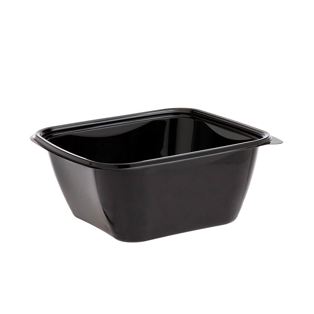ΣΚΕΥΟΣ ΣΑΛΑΤΑΣ PET ΤΕΤΡΑΓΩΝΟ 190x190x80mm ΜΑΥΡΟ 50TEM