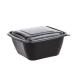 UTENSIL FOR SALAD PET SQUARE 190x190x80mm BLACK 50pcs-2