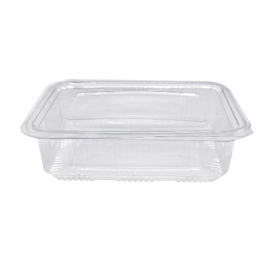 UTENSIL PET PARALLELOGRAM WITH INTEGRATED SAFETY LID 34,8x23,2x7,2cm (1750ml) 100pcs