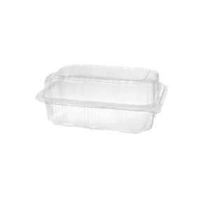PET CONTAINER TRANSPARENT WITH INTEGRATED DOME LID 500ml 100pcs