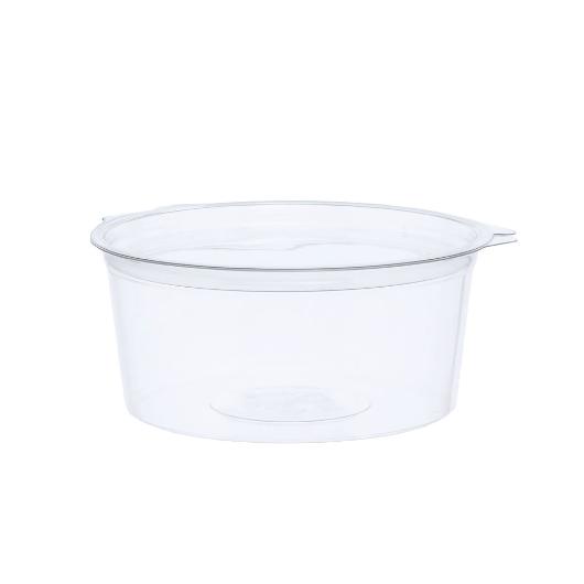 ROUND PET UTENSIL TRANSPARENT D150mm (750ml) WITH INTEGRATED LID 200pcs