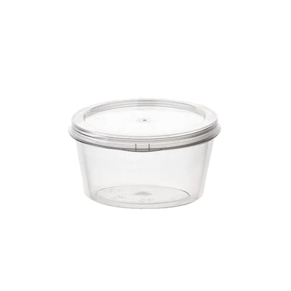 TRANSPARENT PLASTIC BAG WITH INTEGRATED LID 100ml (3.5oz) 50pcs
