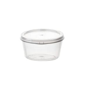TRANSPARENT PLASTIC BAG WITH INTEGRATED LID 100ml (3.5oz) 50pcs
