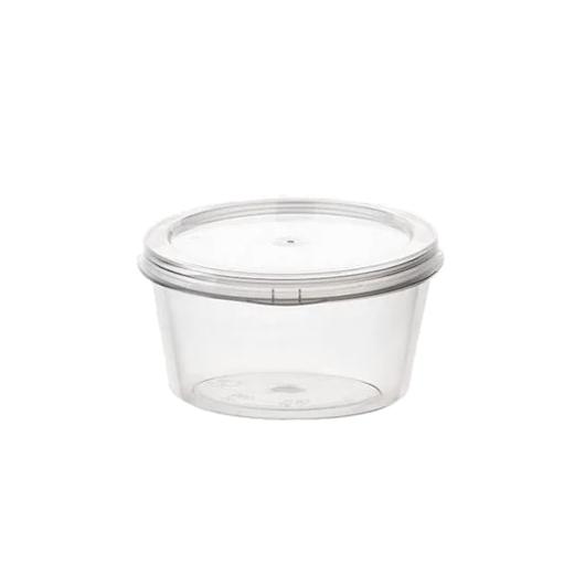 TRANSPARENT PLASTIC BAG WITH INTEGRATED LID 100ml (3.5oz) 50pcs