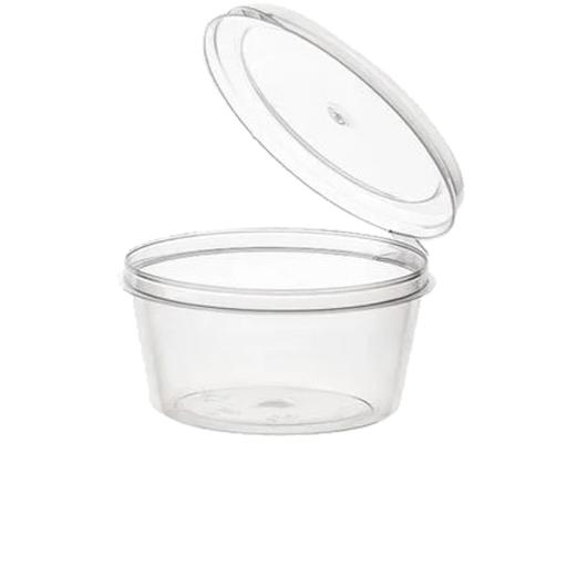 TRANSPARENT PLASTIC BAG WITH INTEGRATED LID 100ml (3.5oz) 50pcs
