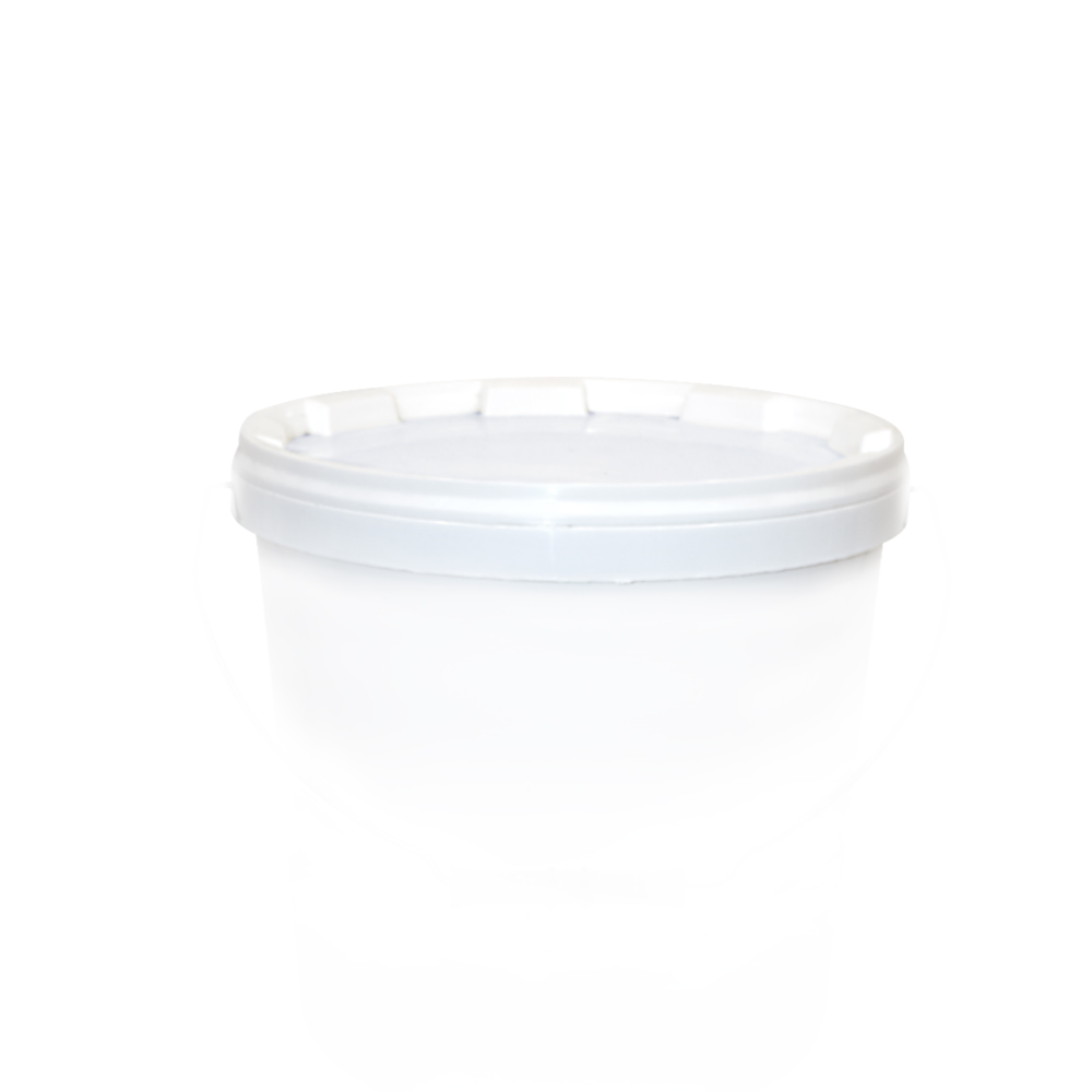 WHITE PLASTIC LID FOR ROUND BUCKET 10.2Lt & 10,5Lt D26cm 150pcs THRACE PLASTICS