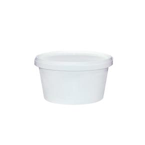 PLASTIC FOOD CONTAINER WHITE (500ml) 378PCS PLASTICS OF THRACE