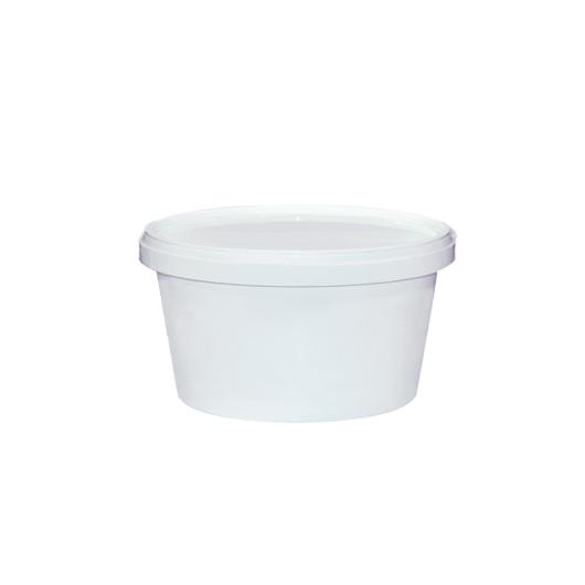 PLASTIC FOOD CONTAINER WHITE (500ml) 378PCS PLASTICS OF THRACE