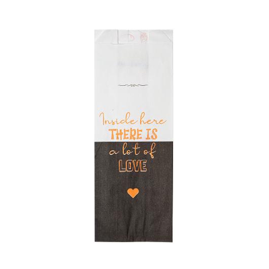 VEGETAL BAGS "THERE IS A LOT OF LOVE" PRINTED 10x28cm 10Kg
