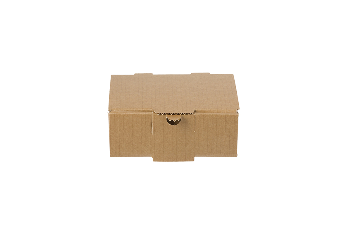 2 – LAYER KRAFT PAPER SINGLE FRIES PORTION FOOD BOX 13,8x11,5x5cm 100pcs