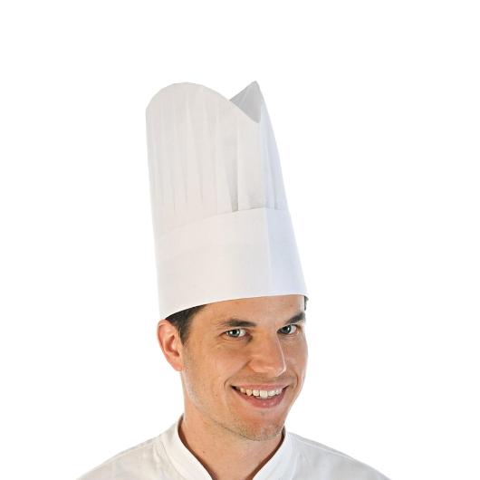 PAPER CHEF'S HAT WITH PLEATS PAPER 23cm 50pcs