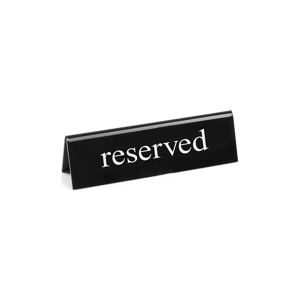 TABLE LABEL FOR RESERVATION 13x3,5x4m BLACK