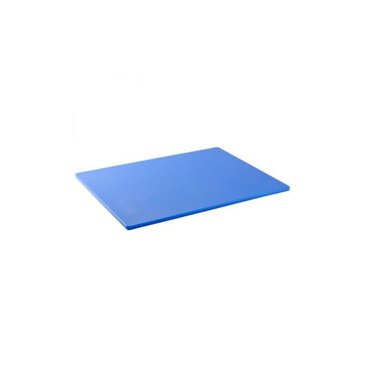 CUTTING BOARD WITH LIQUID GROOVE POLYETHYLENE HACCP 26,5X32,5X1,2cm BLUE
