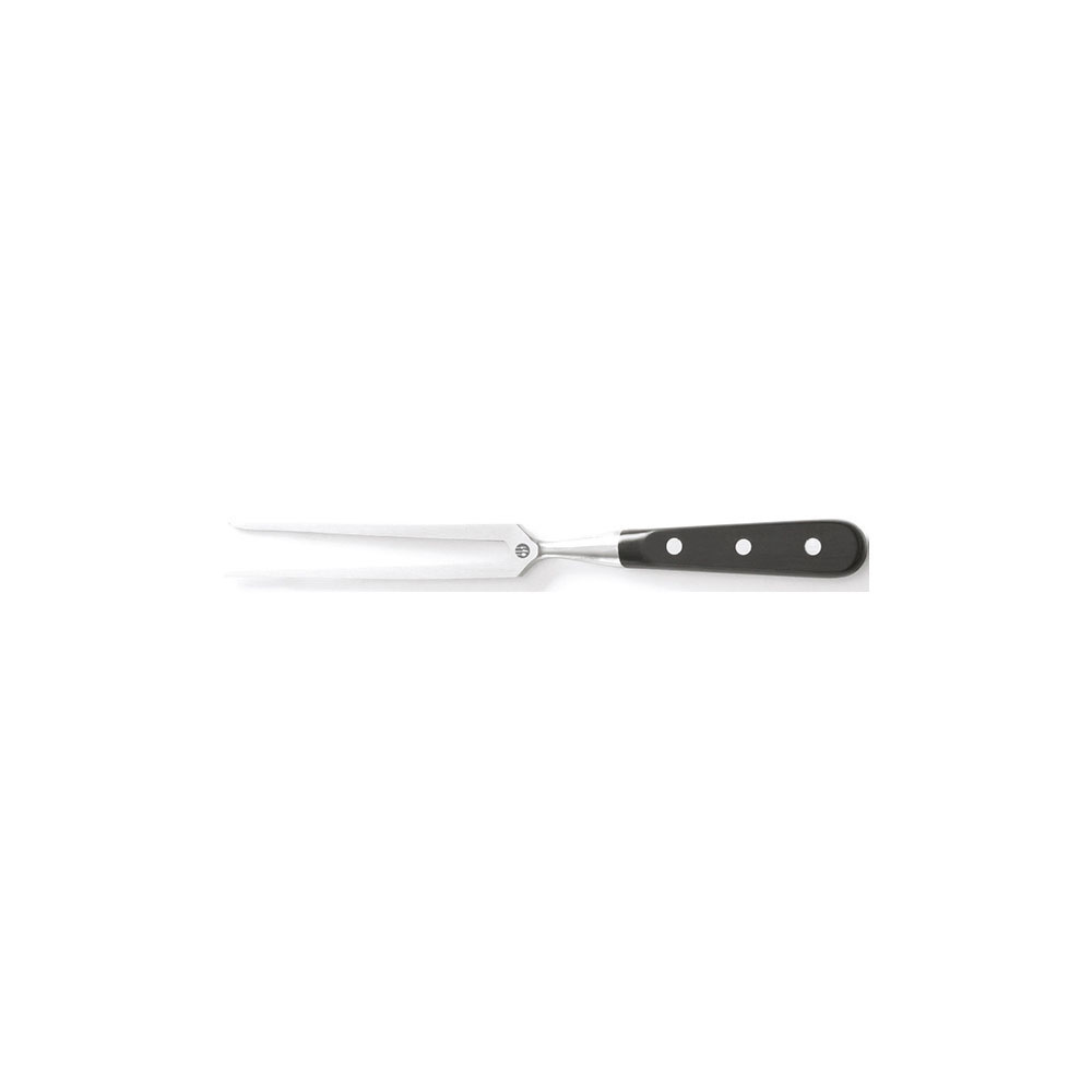 MEAT FORK INOX WITH BLACK HANDLE PP 290mm