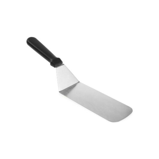 SPATULA FLEXIBLE STAINLESS STEEL WITH PP HANDLE BLACK 73x360mm