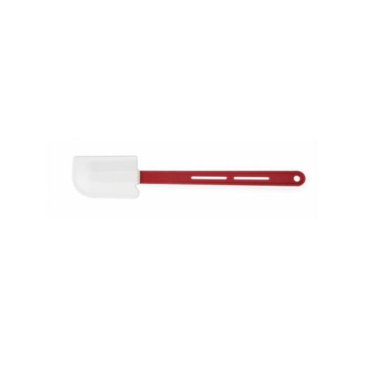 SPATULA SILICONE WHITE WITH ABS HANDLE RED 70x305mm