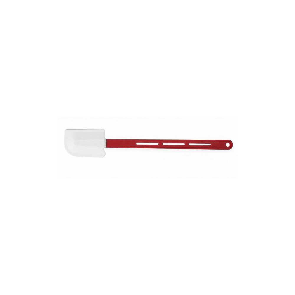 SPATULA SILICONE WHITE WITH ABS HANDLE RED 70x420mm