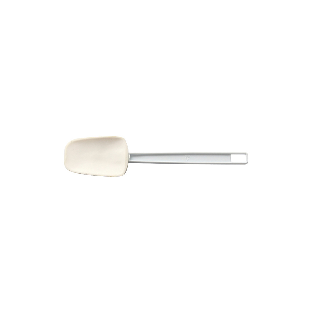 SPATULA SPOONSHAPE SYNTHETIC RUBBER WITH ABS HANDLE WHITE 57x254mm