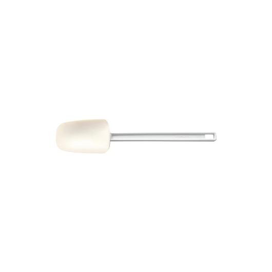 SPATULA SPOONSHAPE SYNTHETIC RUBBER WITH ABS HANDLE WHITE 75x357mm