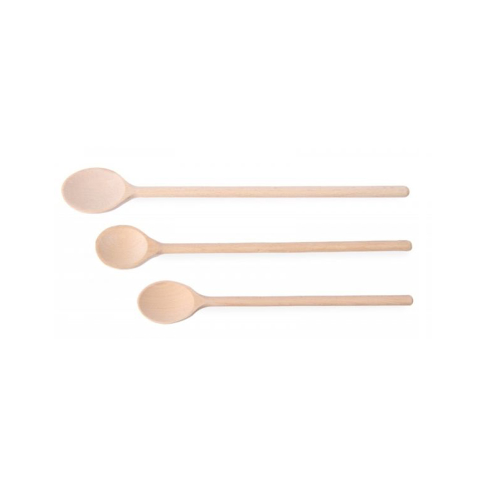 WOODEN SPOONS 300/350/400mm SET OF 3 PIECES