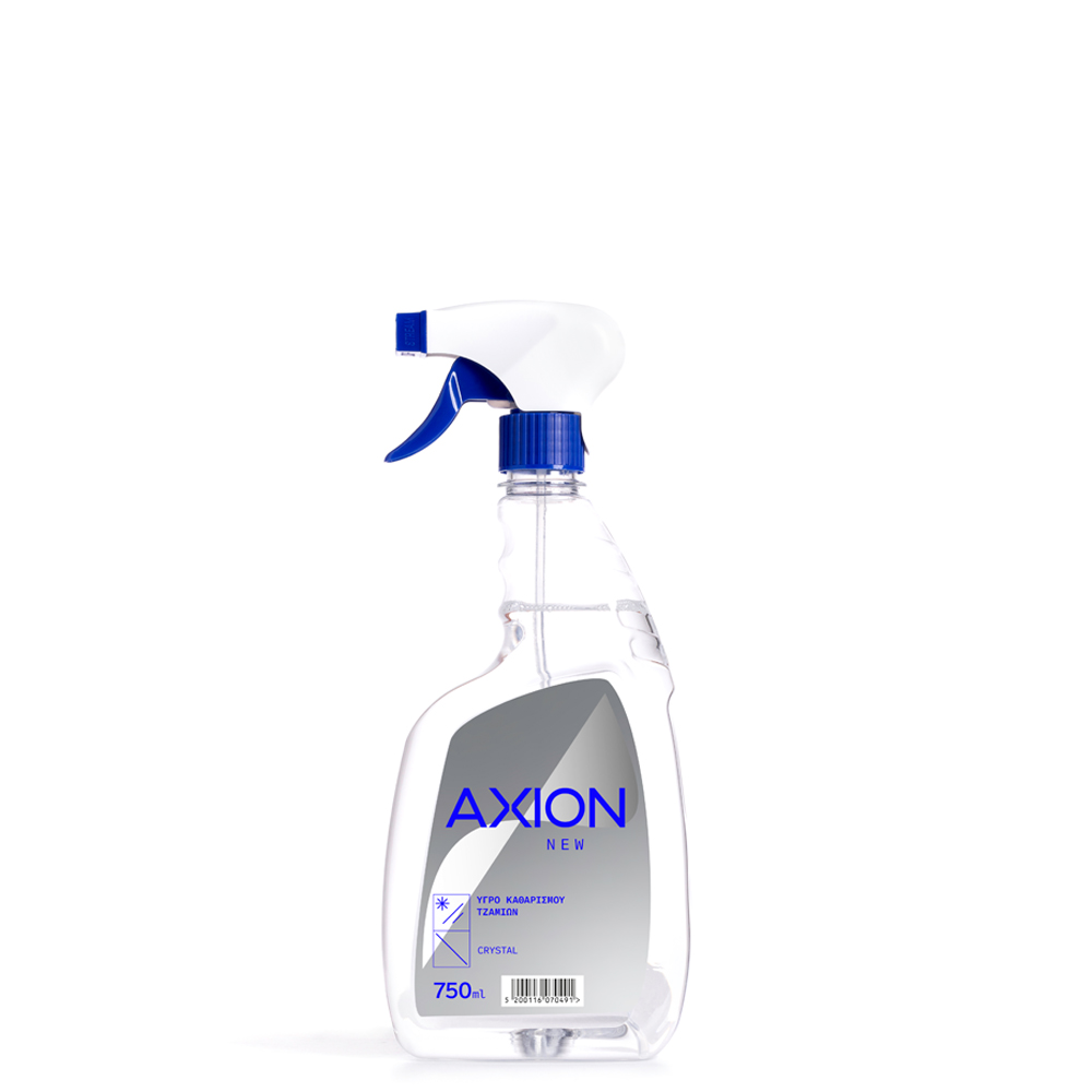 AXION CLEANING LIQUID FOR WINDOWS AND SMOOTH SURFACES 750ml CRYSTAL SPRAYER