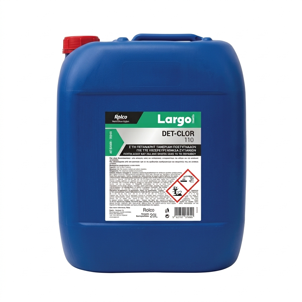 LARGOMATIC DET-CHLOR 110 LIQUID DISHWASHER DETERGENT 24Kg