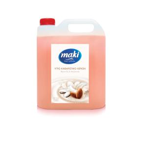 MAKI HAND CLEANER WITH VANILLA AROMA AND ALMOND 4Lt