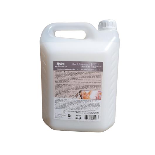 ROLCO 2 IN 1 SHAMPOO & SHOWER WITH COCONUT SCENT 4lt