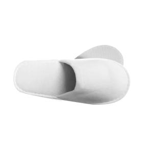 DISPOSABLE SLIPPERS CLOSED WHITE FLEECE 250pcs