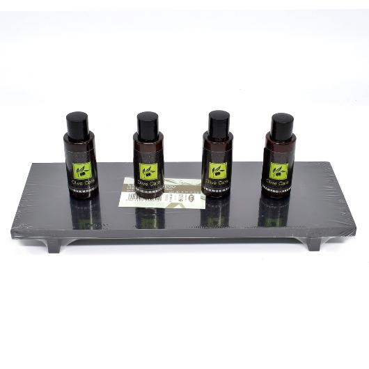 ΒΑΣΗ AMENITIES BAMBOO ΣΕ ΜΑΥΡΟ ΧΡΩΜΑ ΠΑΡΑΛΛΗΛΟΓΡΑΜΜΗ 30x11x2,5cm