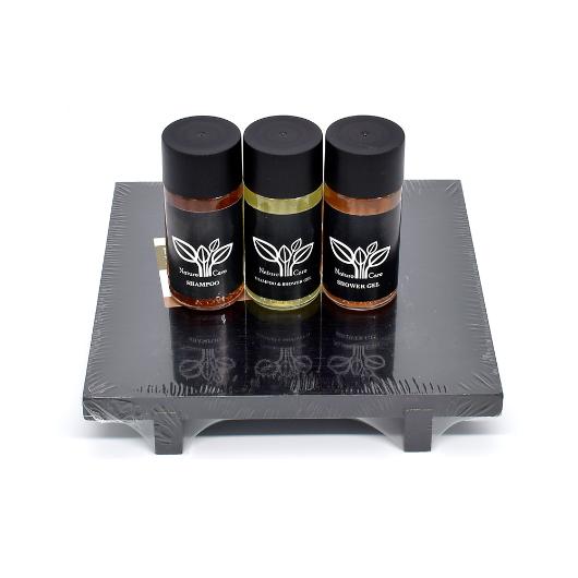 ΒΑΣΗ AMENITIES BAMBOO ΣΕ ΜΑΥΡΟ ΧΡΩΜΑ ΤΕΤΡΑΓΩΝΗ 15x15x2,5cm