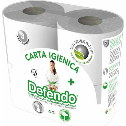 TOILET PAPER ANTIMICROBIAL 3-PLY ROLL 125gr 4pcs