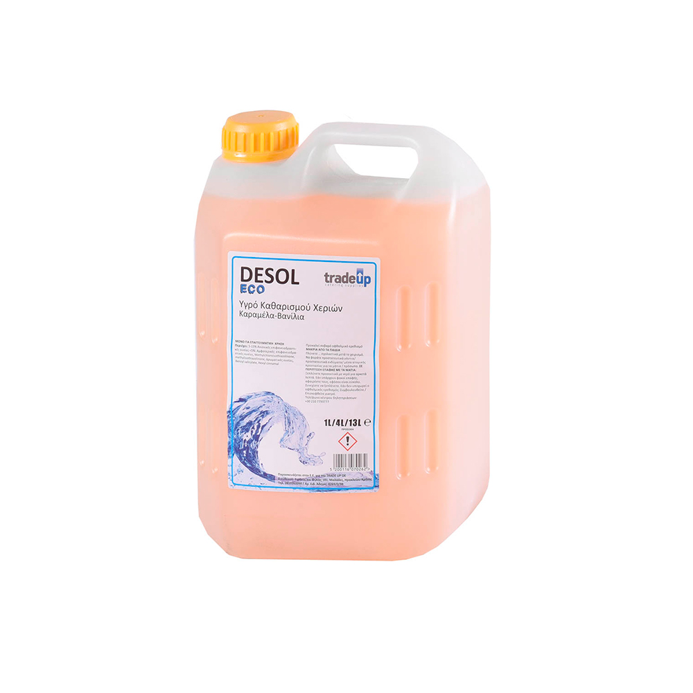 DESOL eco - HANDSOAP WITH A PLEASANT CARAMEL - VANILLA SCENT SUITABLE FOR CLEANING AND CARING HANDS 4Kg