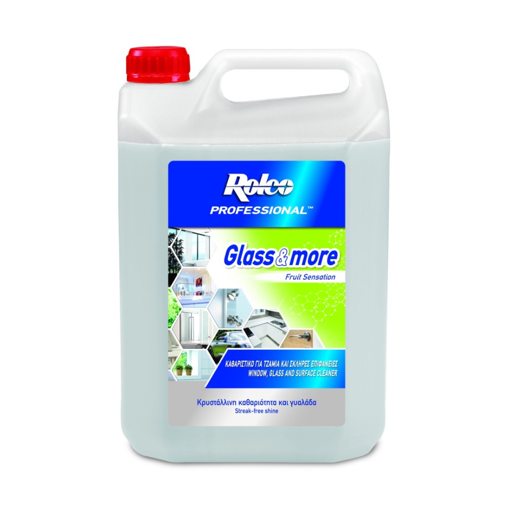 ROLCO CLEANING LIQUID FOR GLASSES AND HARD SURFACES FRUIT SENSATION 4Lt