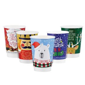 ΠΟΤΗΡΙ ΧΑΡΤΙΝΟ "MERRY CHRISTMAS" 14oz (DW) 25ΤΕΜ