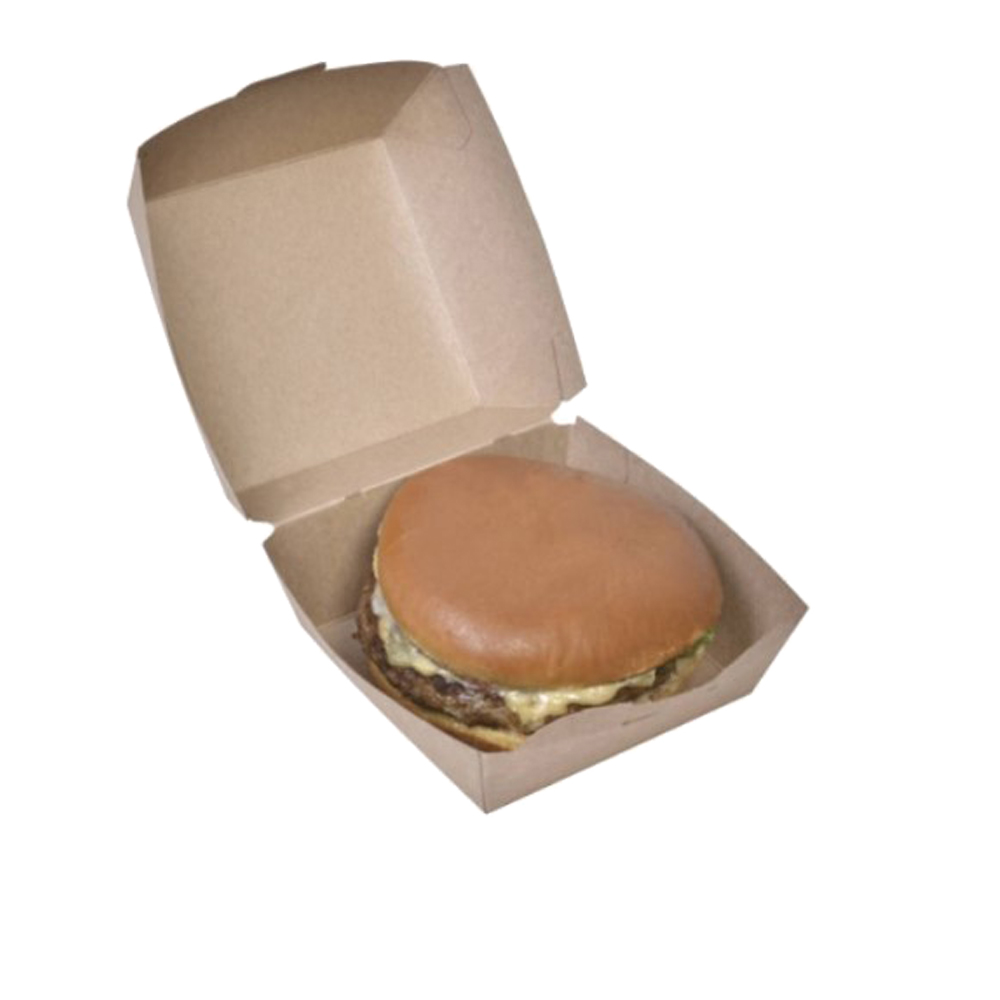 ΚΟΥΤΙ KRAFT ΓΙΑ BURGER ΜΕ ΕΥΚΟΛΟ ΑΝΟΙΓΜΑ 11x11x8,5cm (EASY OPEN) 100ΤΕΜ