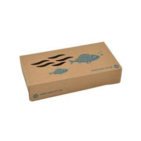 KRAFT FISH FOOD BOX WITH EASY OPENING MEDIUM 24x13x5,5cm 25PCS