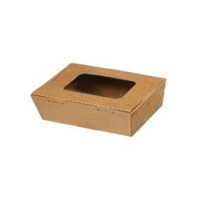 ΚΟΥΤΙ KRAFT ΦΑΓΗΤΟΥ ΜΕ PET ΦΙΛΜ ΠΑΡΑΘΥΡΟ 18,8x13x6cm (1600ml) 50ΤΕΜ