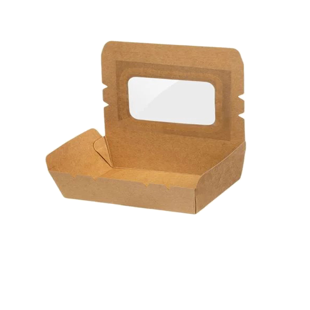 ΚΟΥΤΙ KRAFT ΦΑΓΗΤΟΥ ΜΕ PET ΦΙΛΜ ΠΑΡΑΘΥΡΟ 18,8x13x6cm (1600ml) 50ΤΕΜ