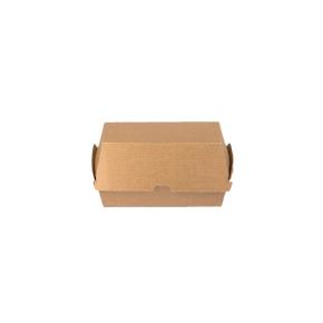 FOOD BOX KRAFT FOR BURGER (10,5x10,5x8,5cm) 50PCS