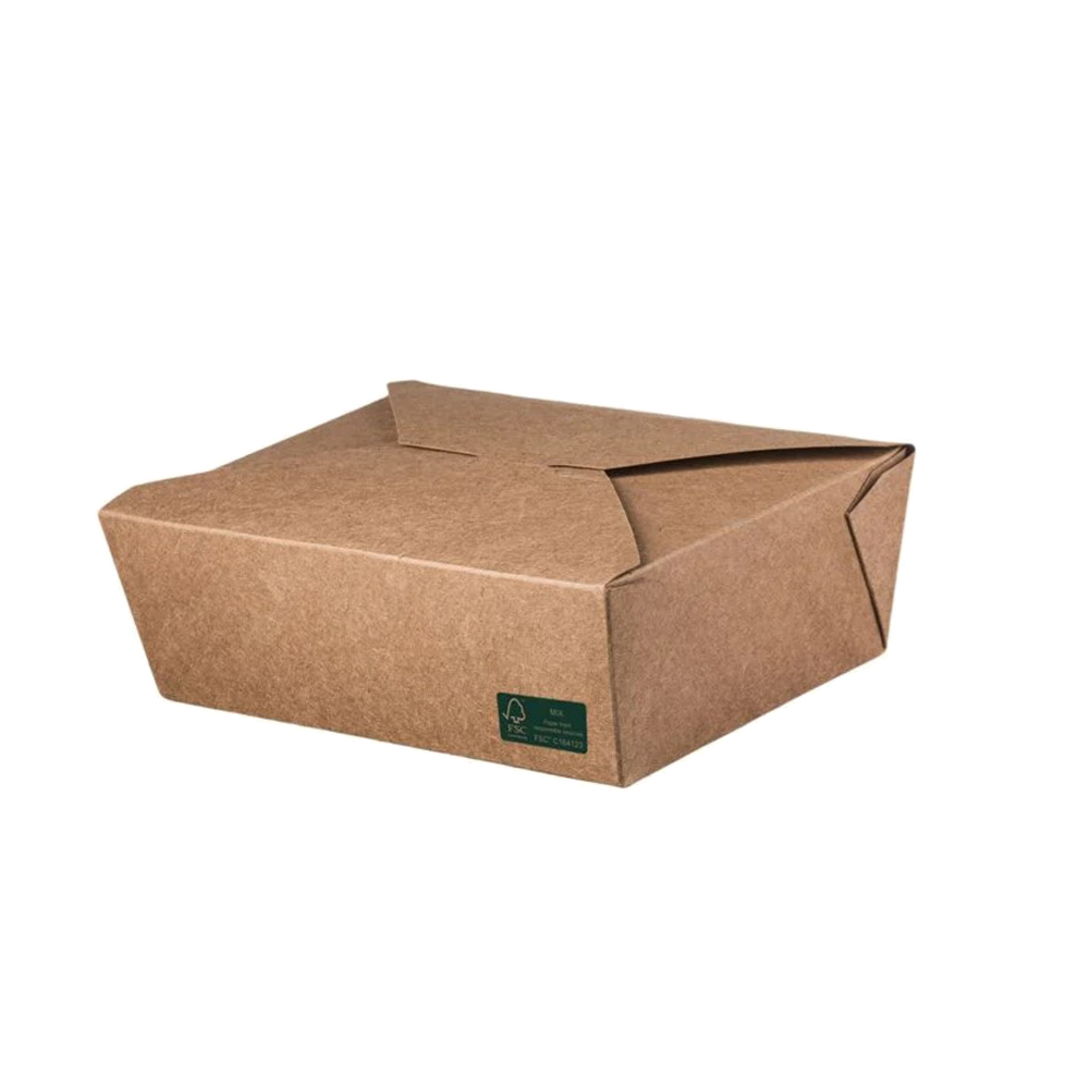 KOYTI ΦΑΓΗΤΟΥ KRAFT DELI #5 ΚΑΦΕ (1000ml) 15x12x5cm 50ΤΕΜ