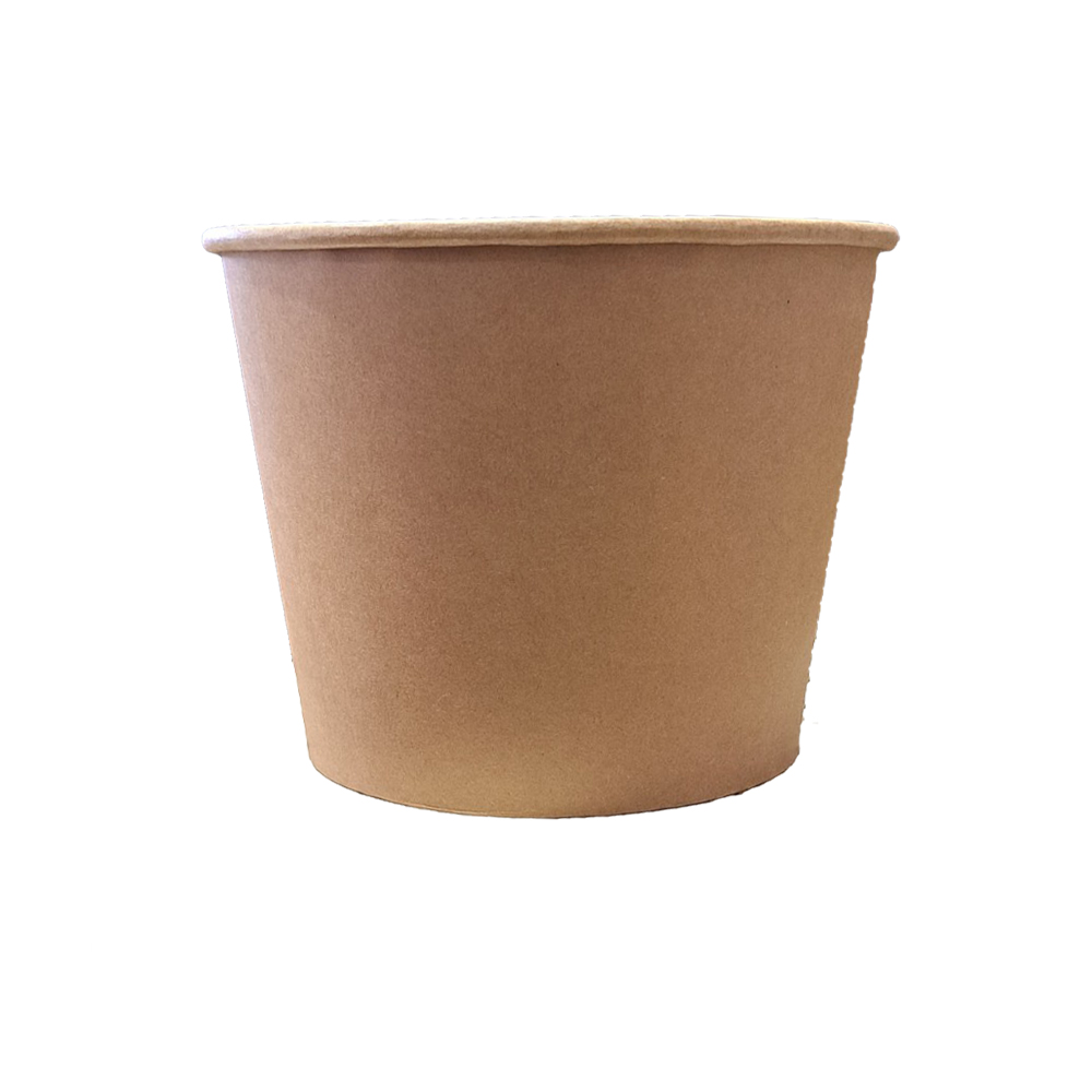 ΚΟΥΤΙ ΚΡΑΦΤ ΣΤΡΟΓΓΥΛΟ ΓΙΑ POP CORN 85oz Φ17x14,5cm 50ΤΕΜ