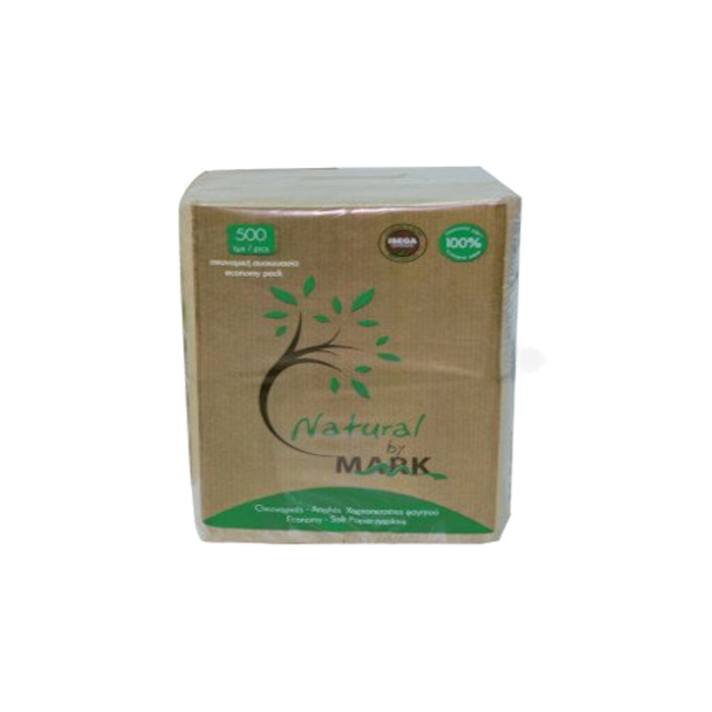 ΧΑΡΤΟΠΕΤΣΕΤΑ ΠΟΛΥΤΕΛΕΙΑΣ 33x33 500ΤΕΜ NATURAL