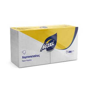 ΧΑΡΤΟΠΕΤΣΕΤΑ ΟΙΚΙΑΚΗ 33Χ33cm MAXI ΛΕΥΚΗ 200ΤΕΜ