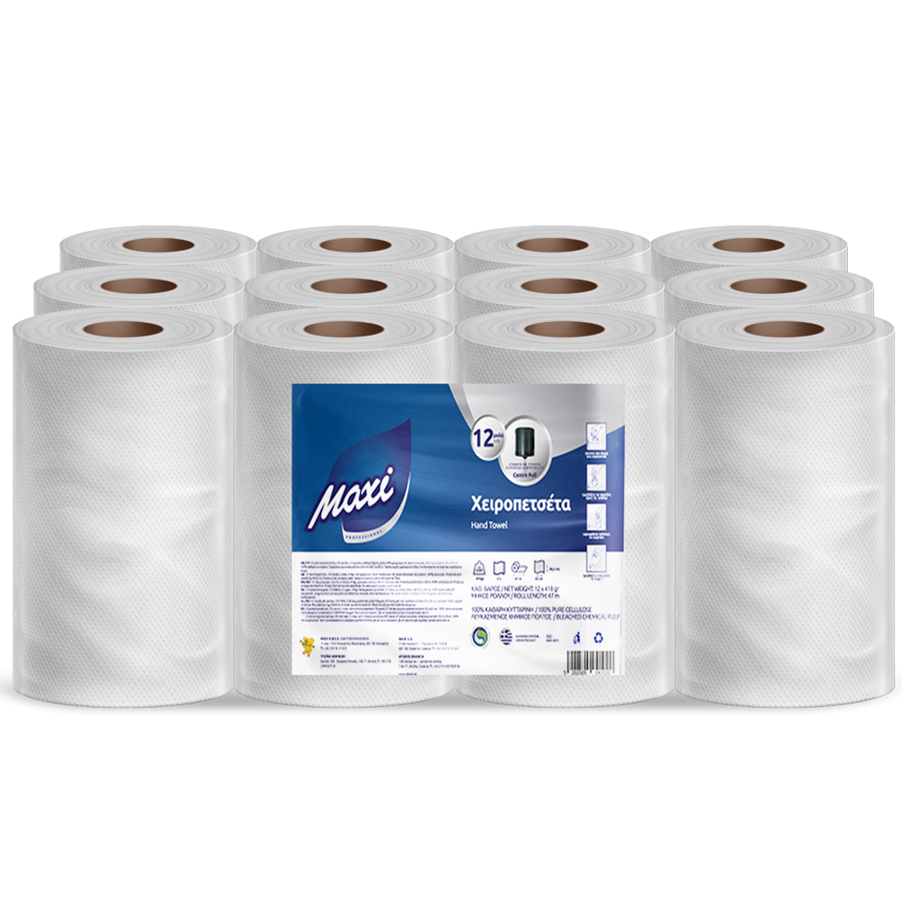 ΧΕΙΡΟΠΕΤΣΕΤΑ ΚΟΥΖΙΝΑΣ ΡΟΛΟ CENTERPULL 12x450gr MAXI