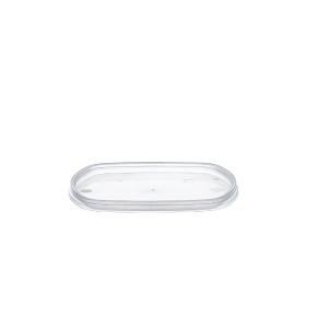 PLASTIC OVAL LID FOR FOOD UTENSIL 0.4Lt TRANSPARENT THRACE PLASTICS