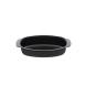 PP MICROWAVE CONTAINER OVAL BLACK 22x12x6.5cm (750ml) 50pcs