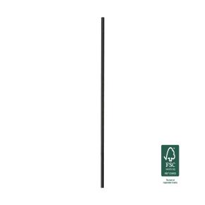 PAPER STRAWS EXTRA STRONG BIO STRAIGHT BLACK WRAPPED 1/1 D4,2x190mm 500pcs