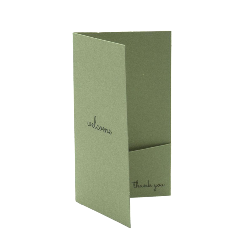 ROOM CARD CASE PAPER OLIVE 50pcs